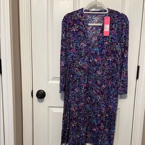 Brand New Lilly Pulitzer Women’s Floral Purple Dress